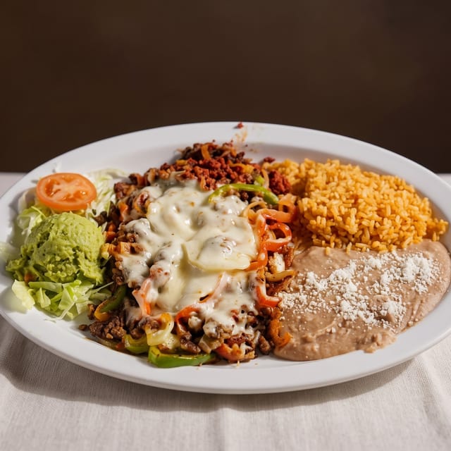 Alambres / Steak with Peppers.